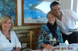 Caryatides in Mykonos Chora, Mykonos, Cyclades Islands